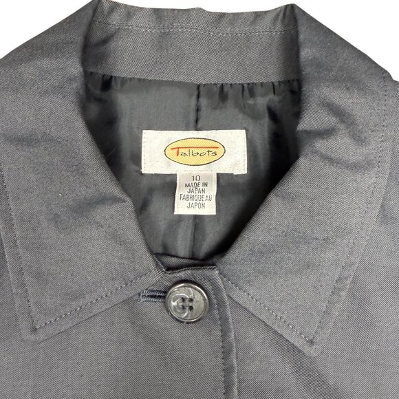 Women's TALBOTS Button-Down Blazer Jacket‎ Gray- Size 10 - Picture 2 of 10